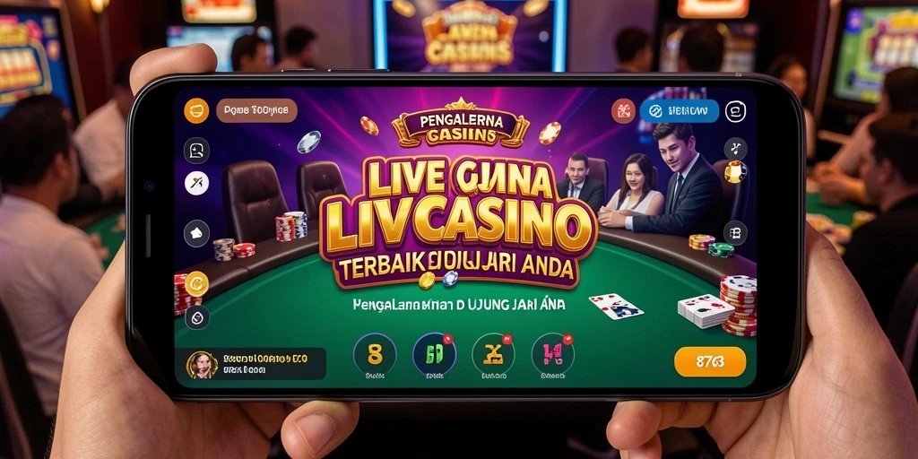 Tampilan gameplay Live Casino yang memikat di aplikasi 8768.