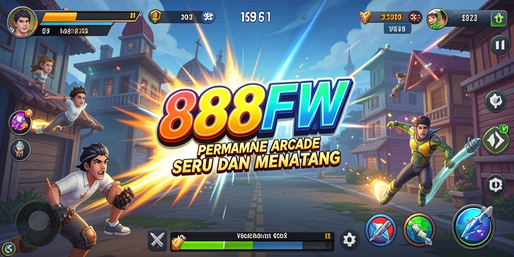 Screenshot 888FW menampilkan gameplay Arcade yang seru dan menantang.