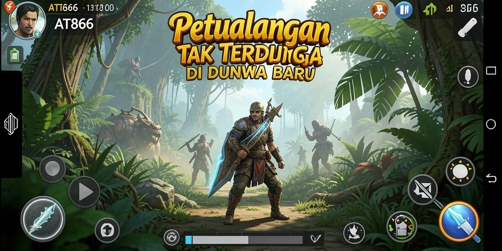 Screenshot AT866 menampilkan momen seru saat menjelajahi dunia petualangan.