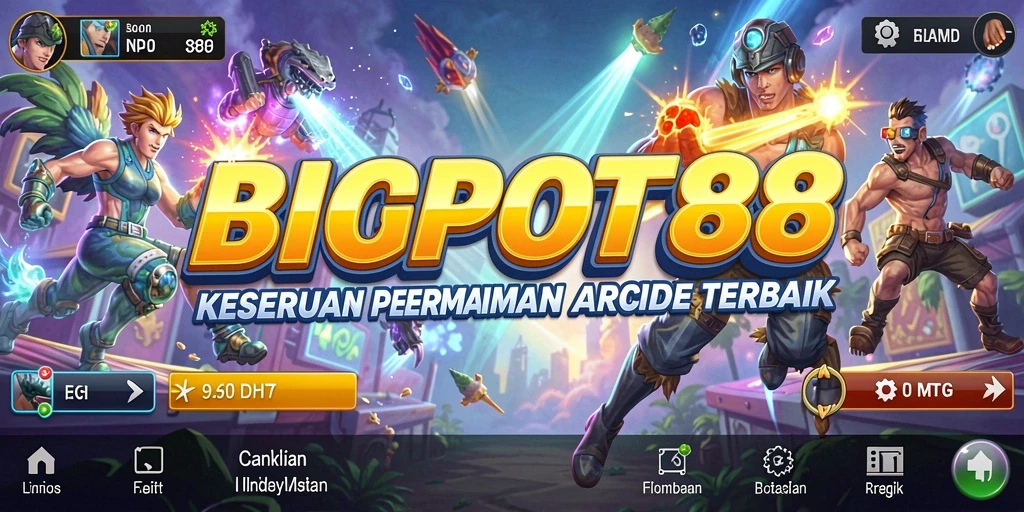 Screenshot menampilkan aksi seru dalam permainan Arcade BIGPOT88.