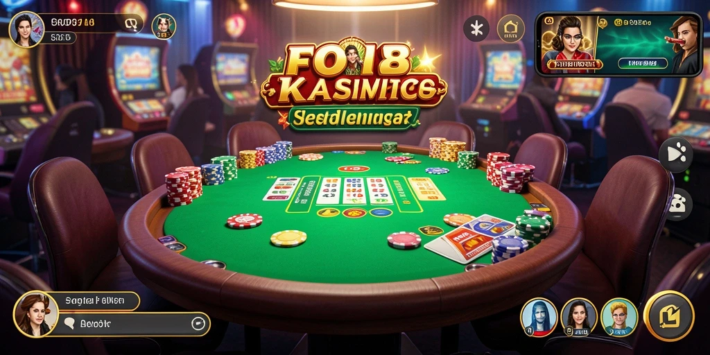 Tampilan gameplay menarik dari aplikasi Kasino FO8.