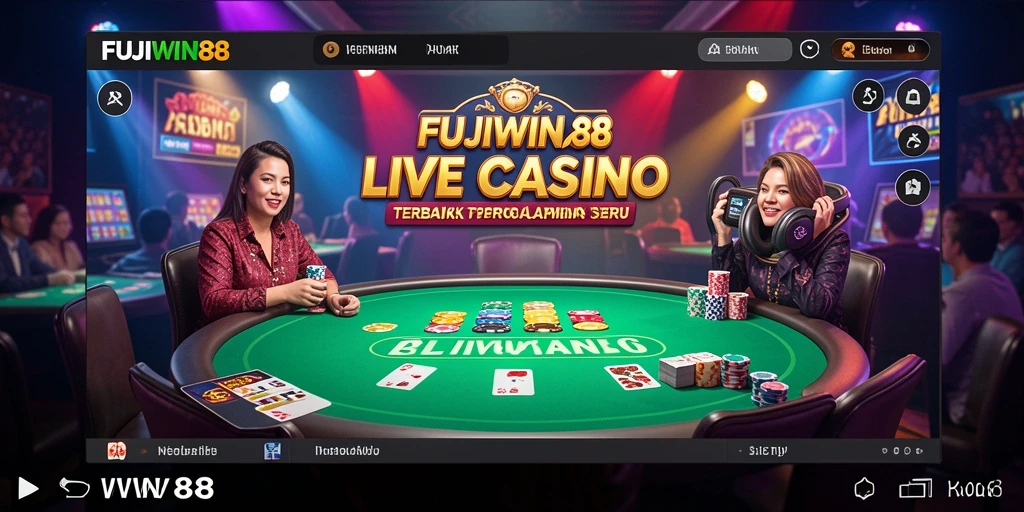 Tampilan gameplay Live Casino FUJIWIN88 yang menarik dan interaktif.