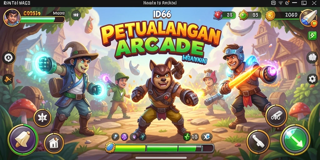 Gambaran gameplay menantang dan seru dari game Arcade ID66.