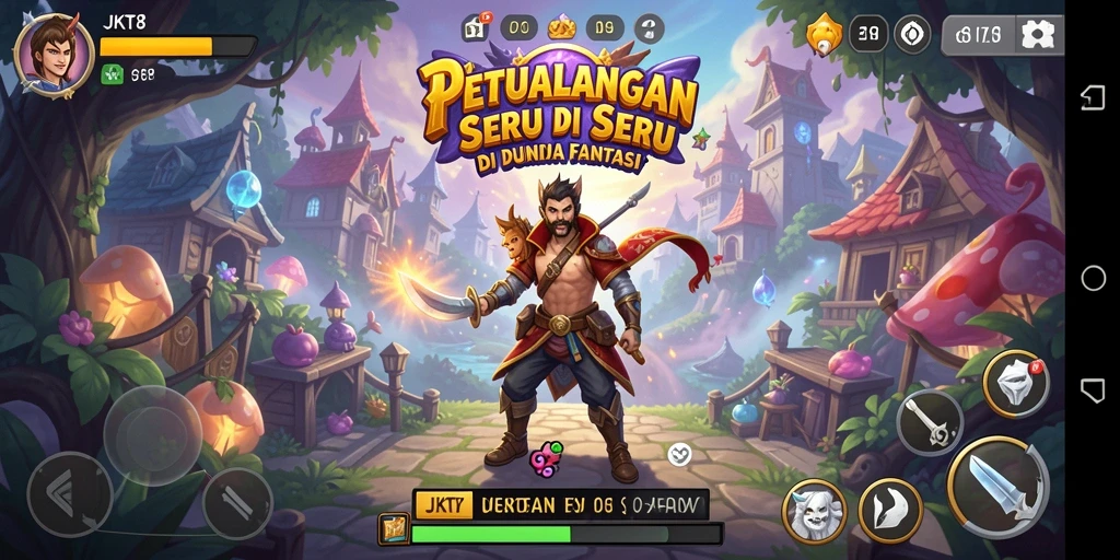 Tampilan gameplay JKT8 yang memukau dan menantang di dunia petualangan.