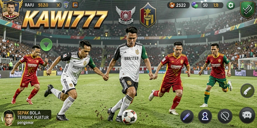 Gameplay seru KAWI777 dalam pertandingan sepak bola.