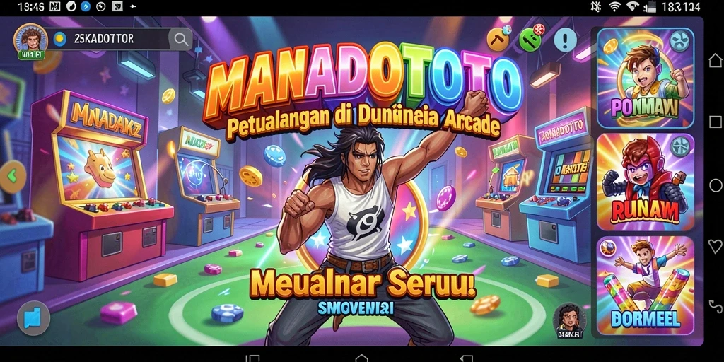 Gameplay seru dari MANADOTOTO yang penuh warna dan tantangan.
