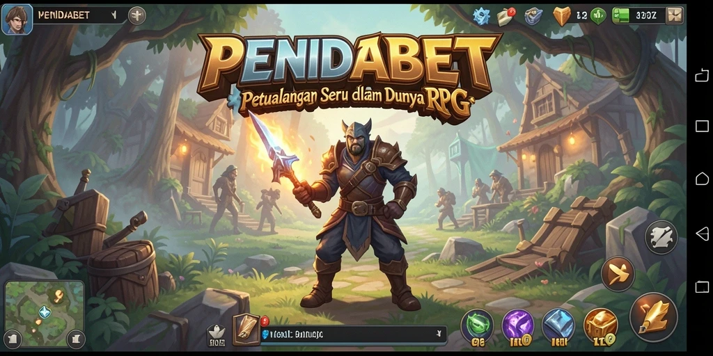 Tangkapan layar gameplay PENIDABET yang menampilkan pertempuran epik dan karakter unik.