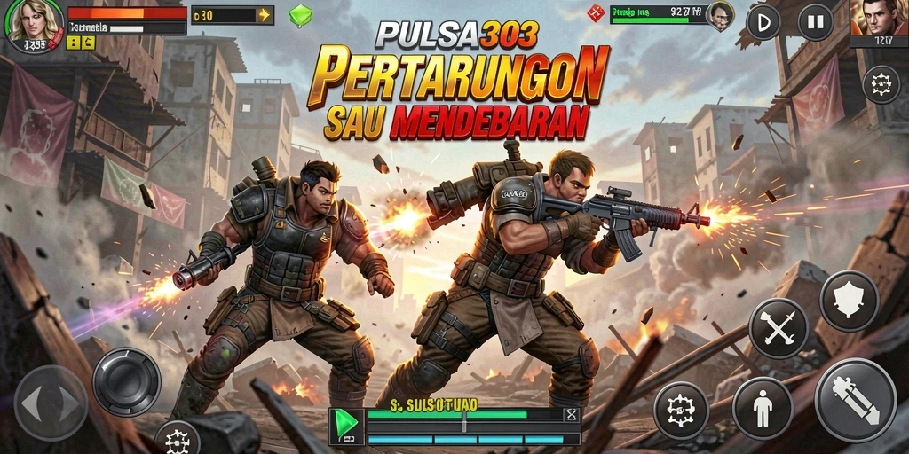 Gameplay seru PULSA303 saat pertarungan berlangsung.