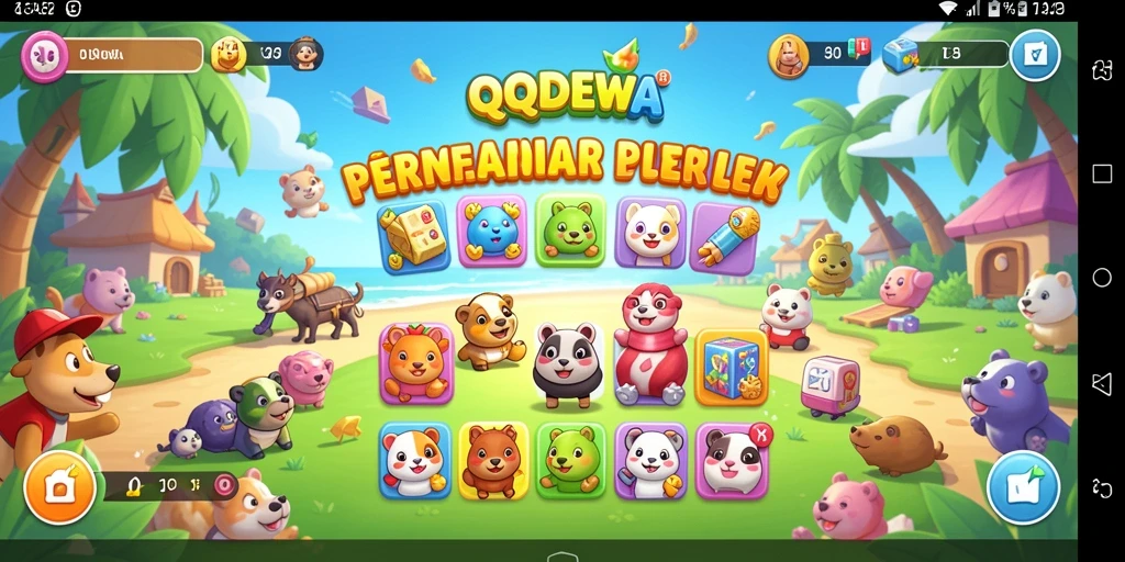 Tampilan gameplay menarik dari QQDEWA saat memecahkan puzzle.