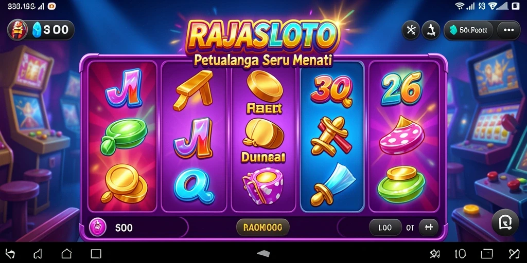 Tampilan gameplay seru RAJASLOTO dengan tantangan menarik di setiap langkah.