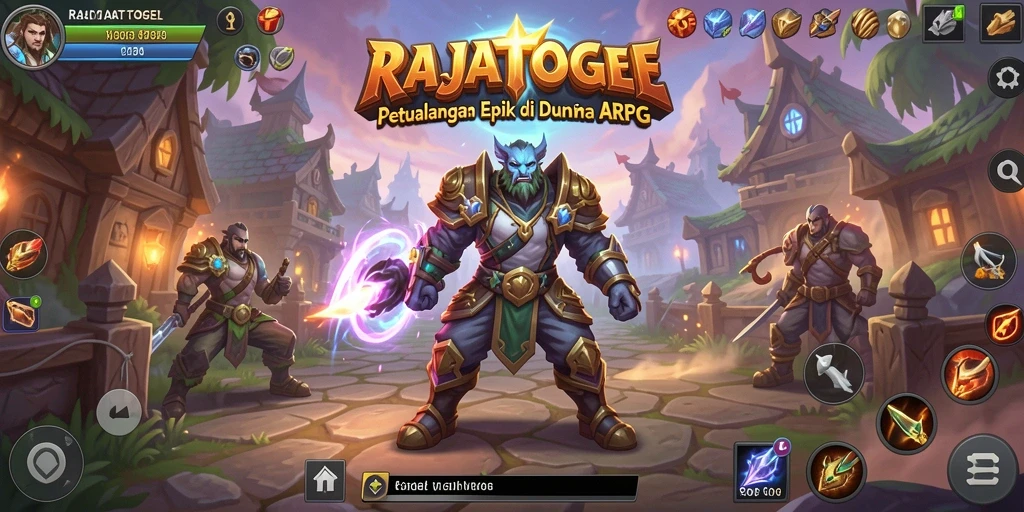 Tangkapan layar utama menunjukkan petualangan seru dalam game ARPG.