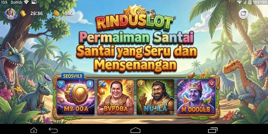 Tampilan gameplay RINDUSLOT yang menarik dan menghibur