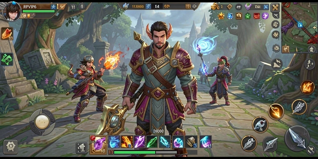 Tampilan gameplay RPVIP6 yang mendebarkan dan penuh aksi.