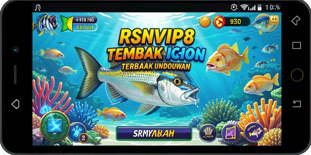 Screenshot gameplay RSNVIP8 menampilkan aksi seru menangkap ikan.