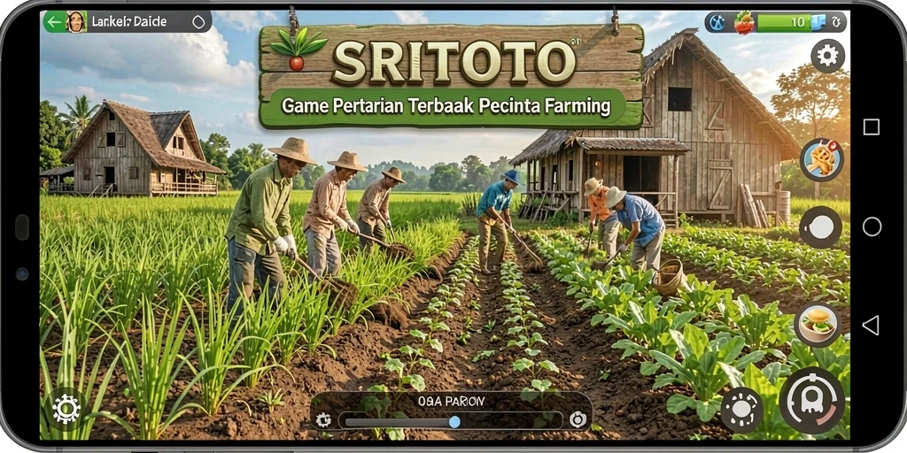 Tangkapan layar SRITOTO menampilkan pengalaman bermain pertanian yang menarik.
